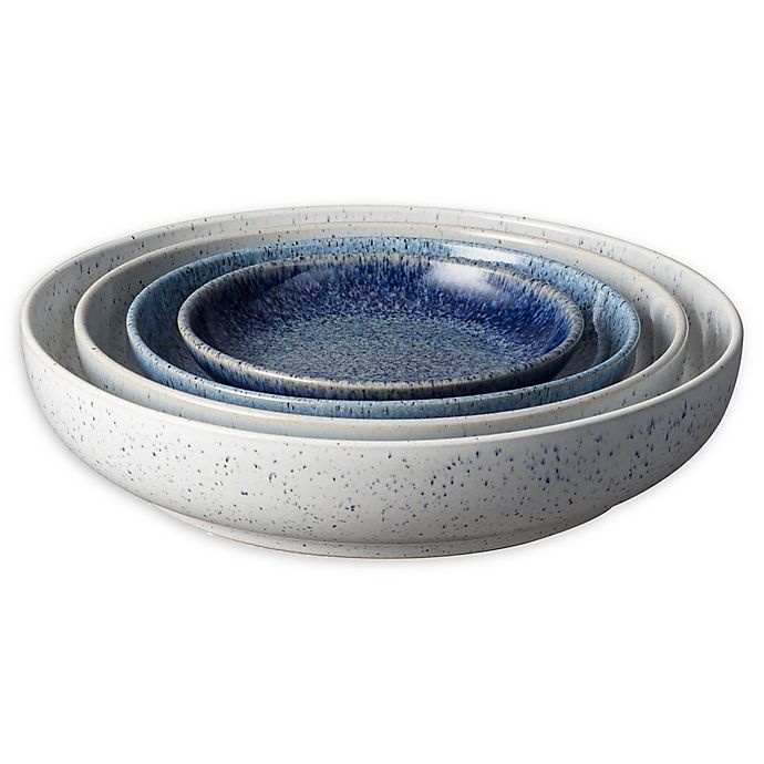 slide 1 of 4, Denby Studio Blue Nesting Bowl Set, 4 ct