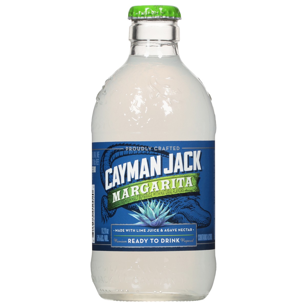 slide 1 of 9, Cayman Jack Margarita Cocktail, 11.2 fl oz