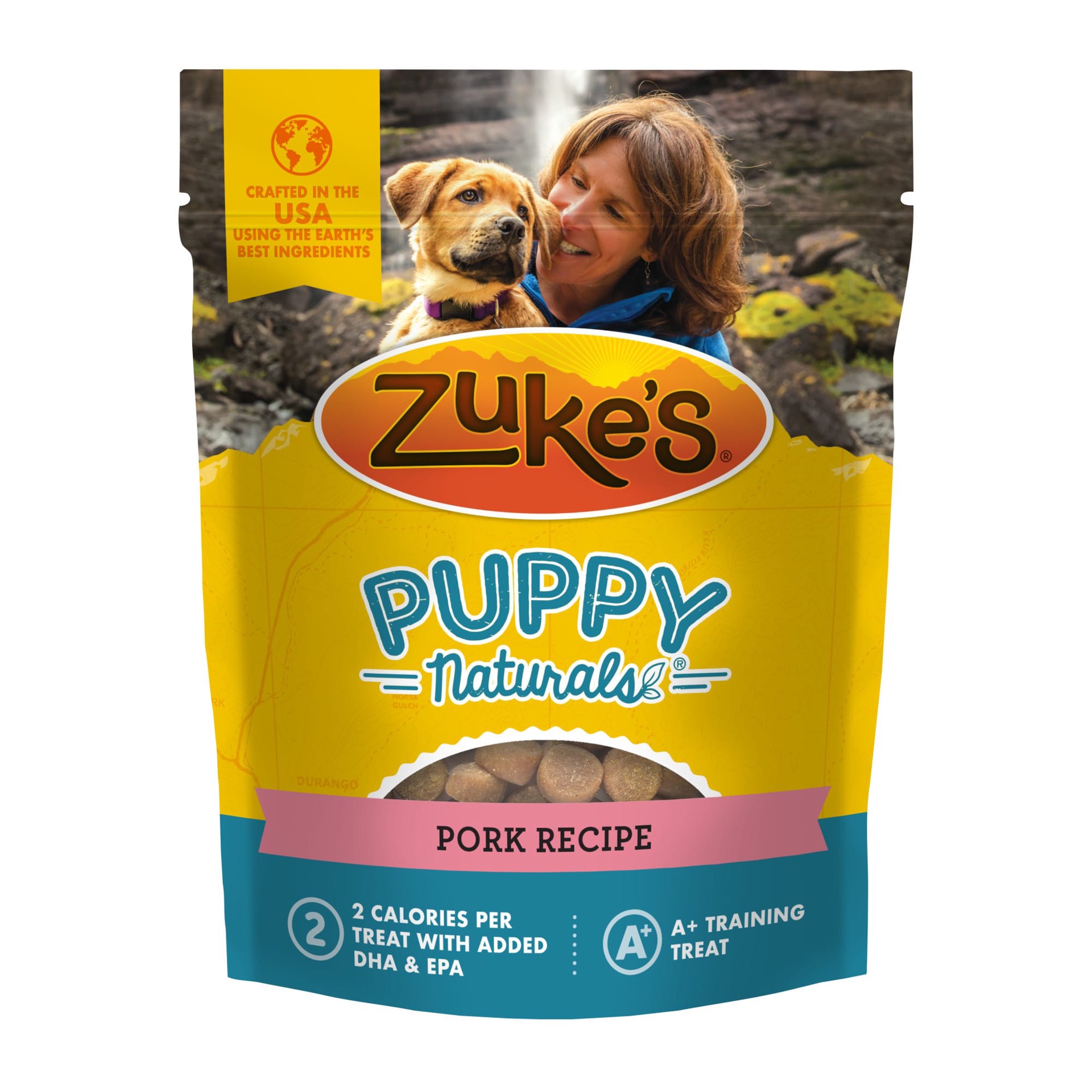 slide 1 of 4, ZUKES Puppy Naturals Puppy Treats Pork and Chickpea Recipe - 5 oz Bag, 5 oz