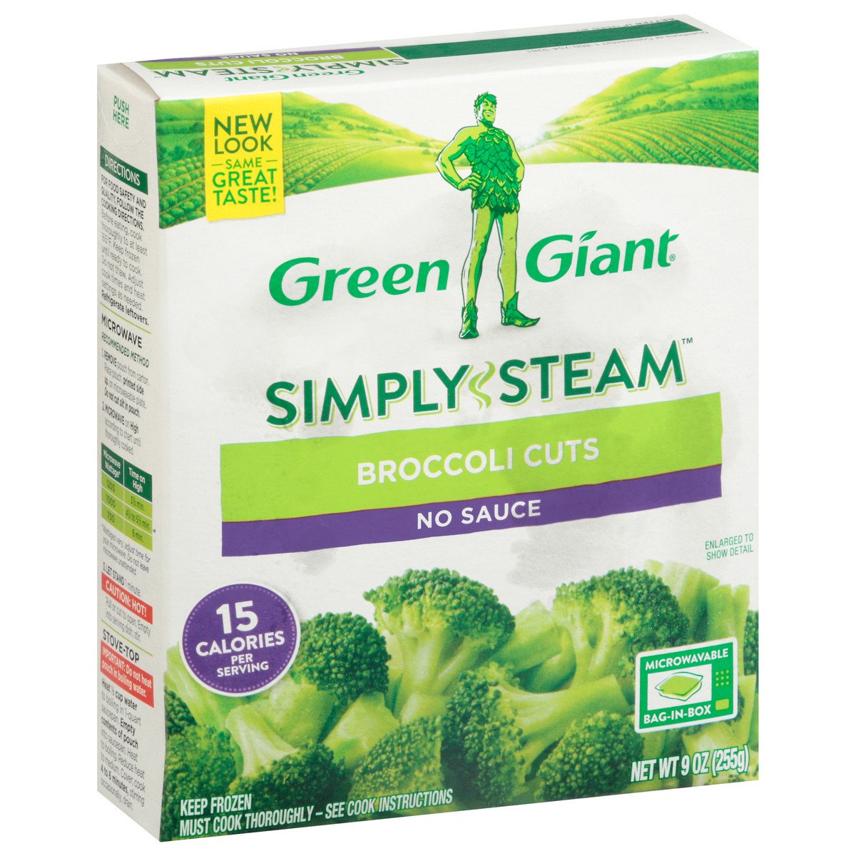 slide 6 of 14, Green Giant Simply Steam No Sauce Broccoli Cuts 9 oz, 9 oz