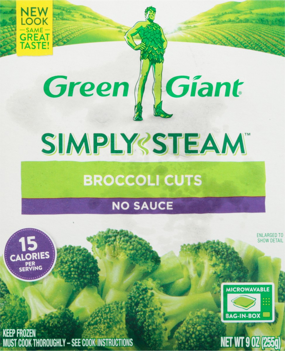 slide 8 of 14, Green Giant Simply Steam No Sauce Broccoli Cuts 9 oz, 9 oz