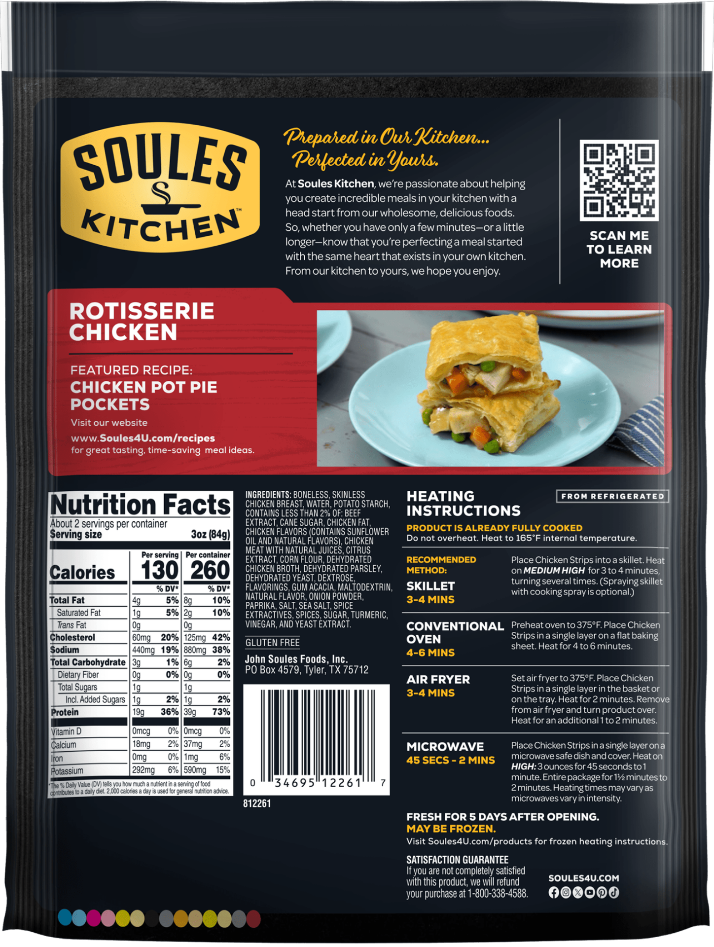 slide 2 of 5, Soules Kitchen John Soules Foods Seasoned Rotisserie Chicken, 6 oz, Refrigerated, 6 oz