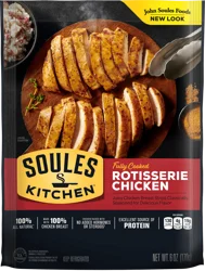 Soules Kitchen John Soules Foods Seasoned Rotisserie Chicken, 6 oz, Refrigerated