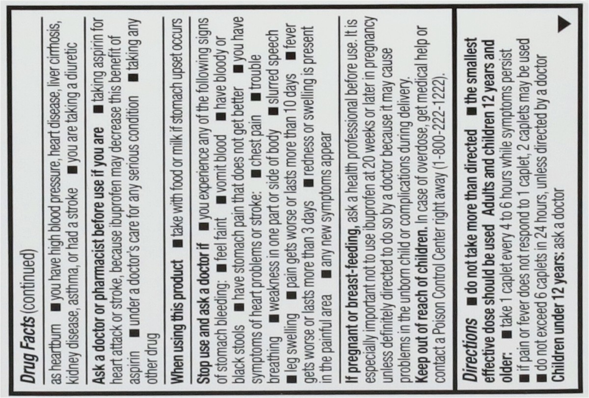 slide 3 of 9, Topcare Ibuprofen Caps, 50 ct