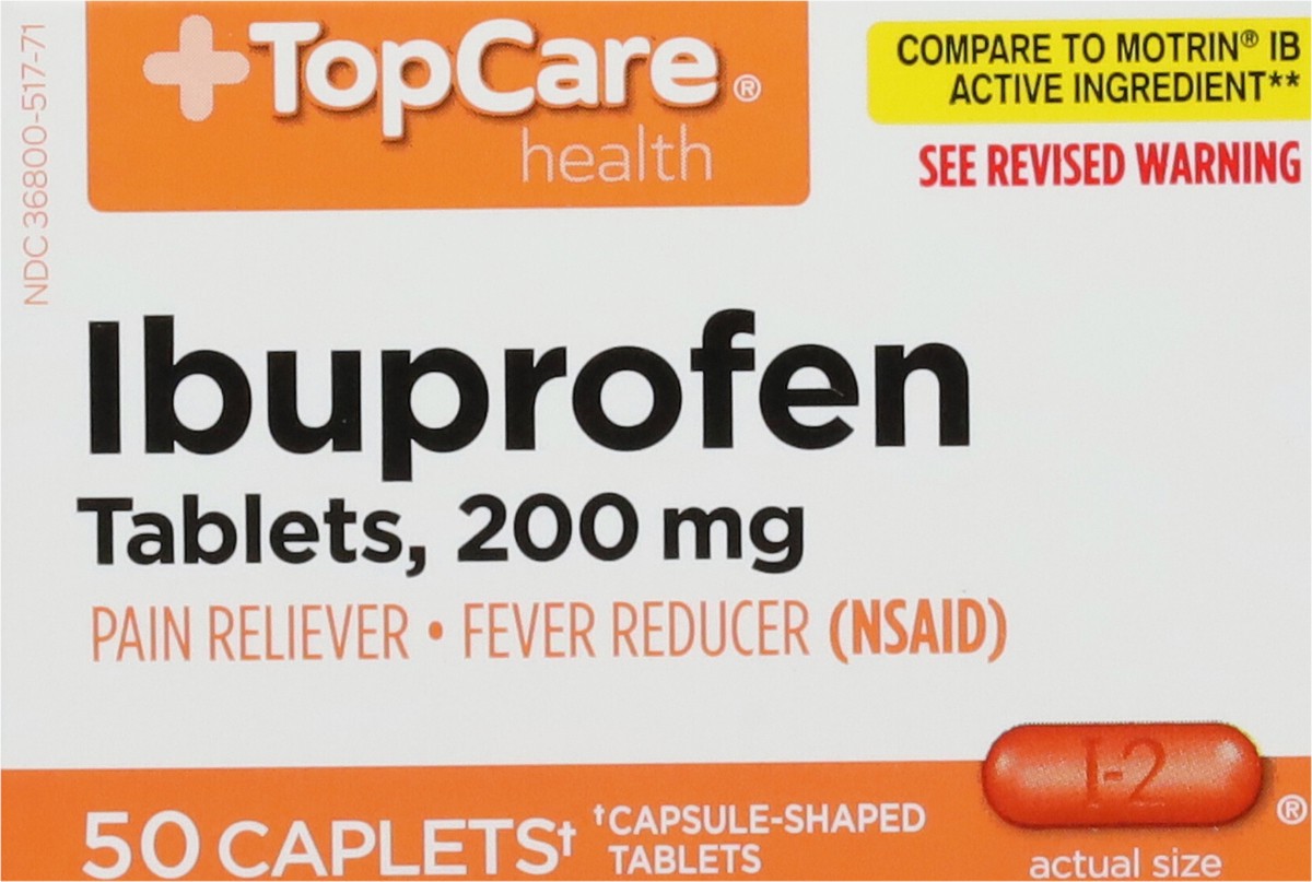 slide 7 of 9, Topcare Ibuprofen Caps, 50 ct