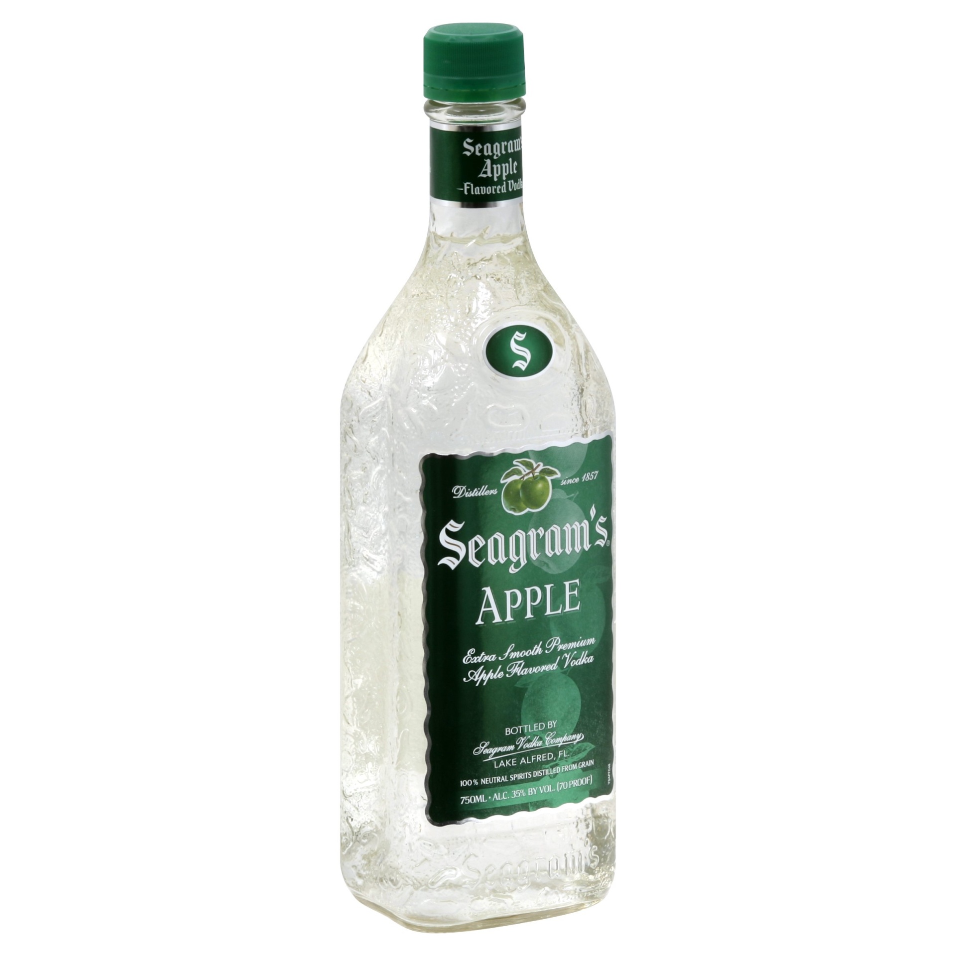 slide 1 of 1, Seagram's Flavored Vodka, Apple, 750 ml