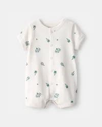 Carter's Baby Pickleball Short-Sleeve Romper - White, 9M