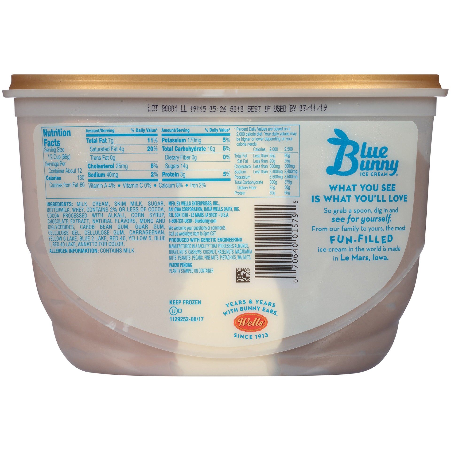 slide 7 of 9, Blue Bunny Chocopolitan Frozen Dessert, 46 fl oz