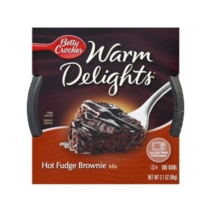 slide 1 of 1, Betty Crocker Warm Delights Hot Fudge Brownie Mix, 3.1 oz