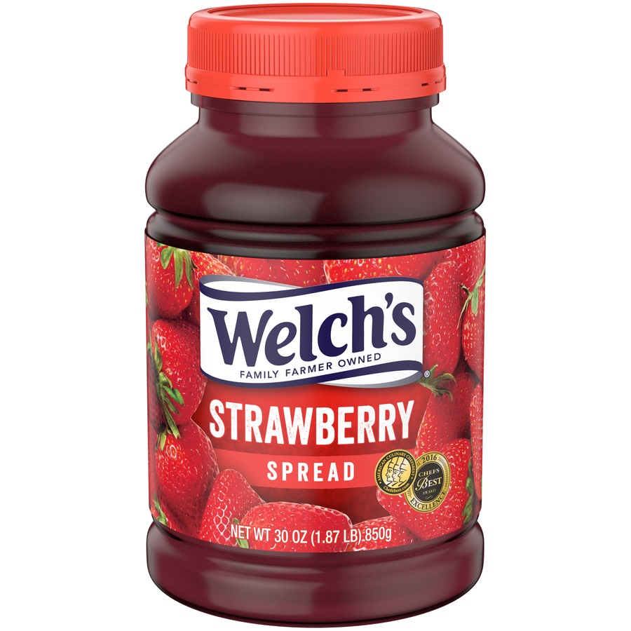 slide 1 of 6, Welch's Strawberry Spread, 30 oz