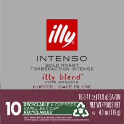 illy K-Cup Pods Bold Roast Intenso 100% Arabica Coffee - 10 ct