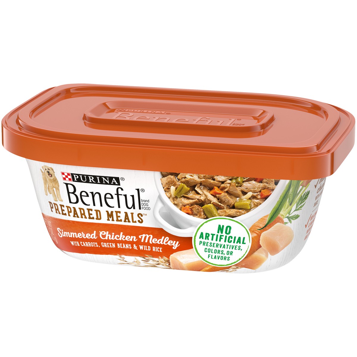 slide 9 of 9, Beneful Purina Beneful High Protein Wet Dog Food With Gravy, Prepared Meals Simmered Chicken Medley, 10 oz