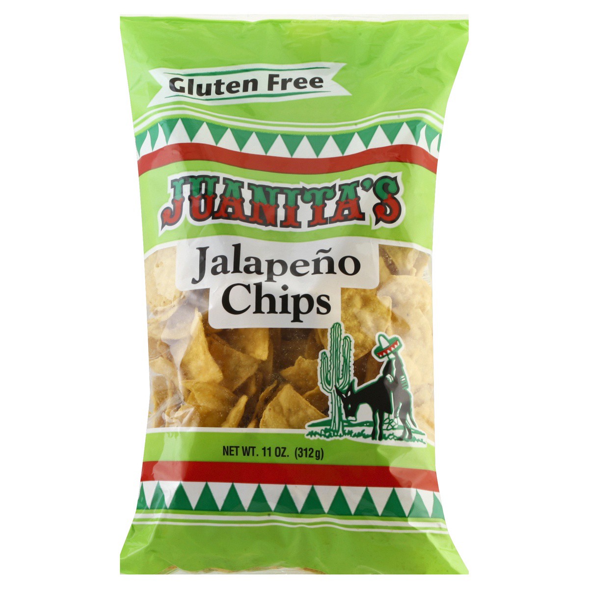 slide 1 of 5, Juanita's Food Gluten Free Jalapeno Tortilla Chips, 11 oz