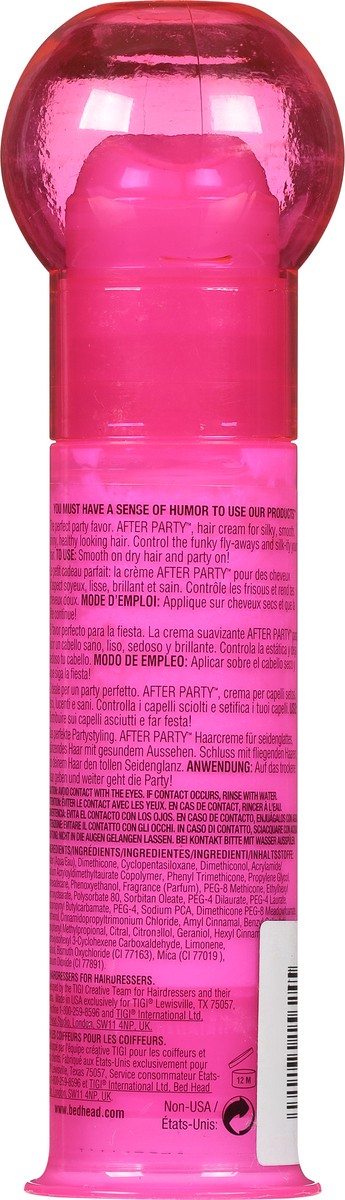 slide 7 of 9, TIGI Bed Head After Party Smoothing Cream 3.4 fl oz, 3.4 fl oz
