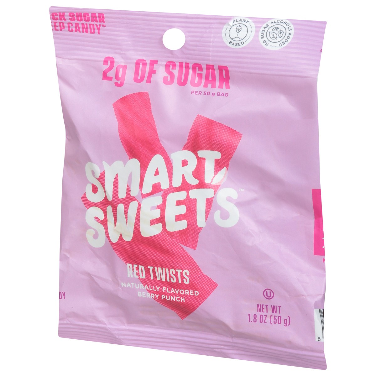 slide 4 of 9, SmartSweets Red Twists Berry Punch Candy 1.8 oz, 1 ct