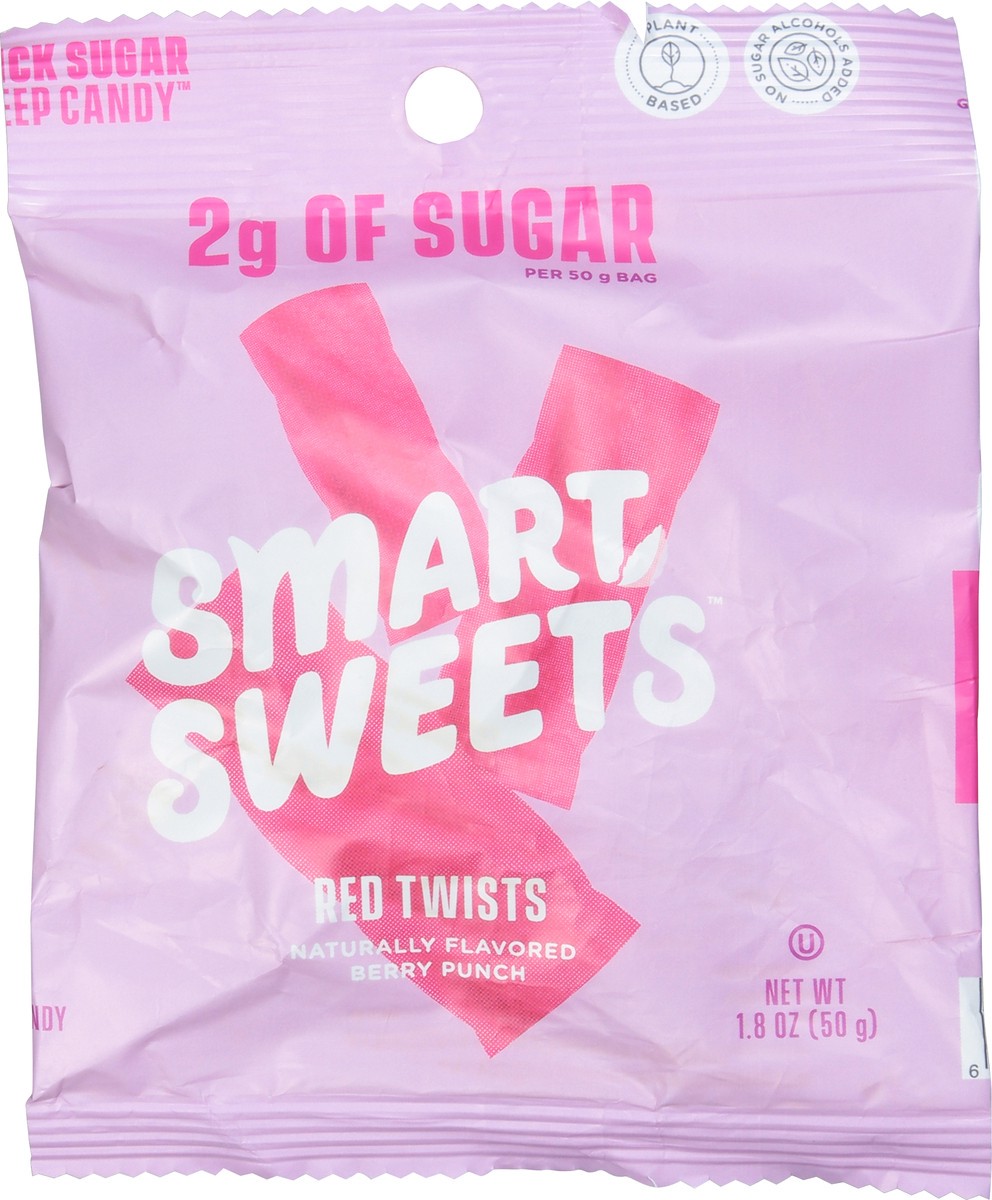 slide 8 of 9, SmartSweets Red Twists Berry Punch Candy 1.8 oz, 1 ct