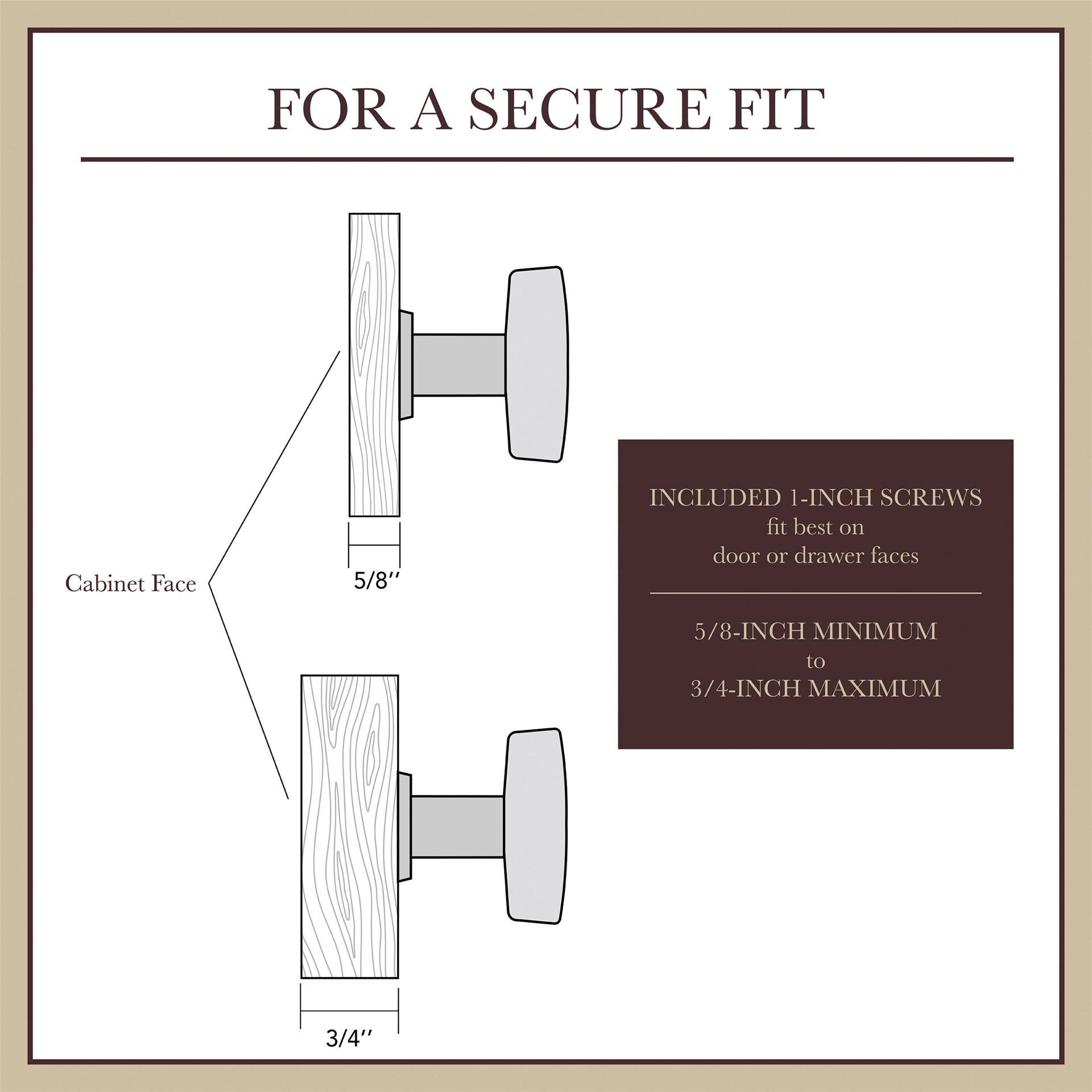 slide 6 of 6, allen + roth Charles 1-3/16-in Tumbled Antique Brass Round Transitional Cabinet Knob, 1 ct