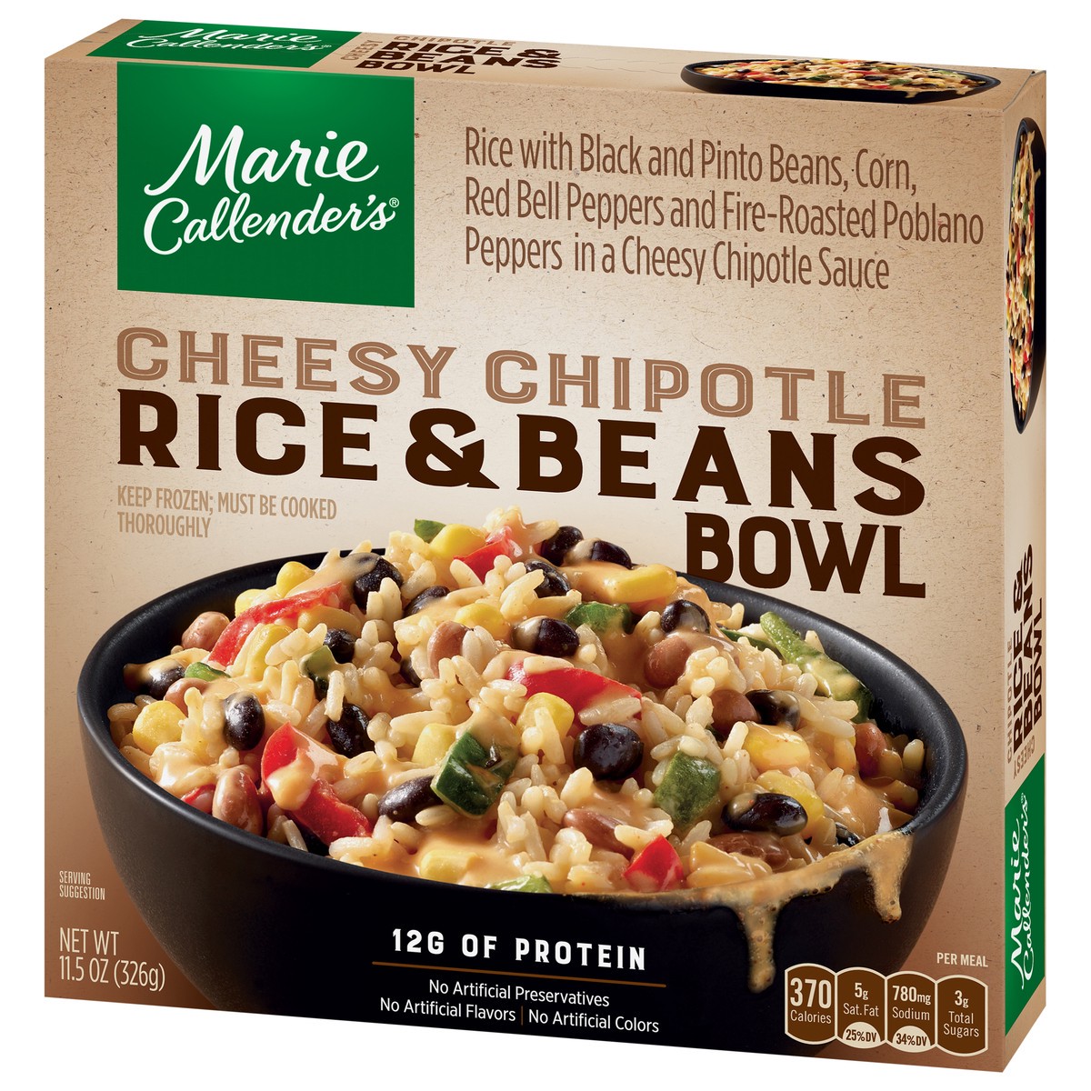 slide 3 of 11, Marie Callender's Chessy Chipotle Rice & Beans Bowl 11.5 oz, 11.5 oz