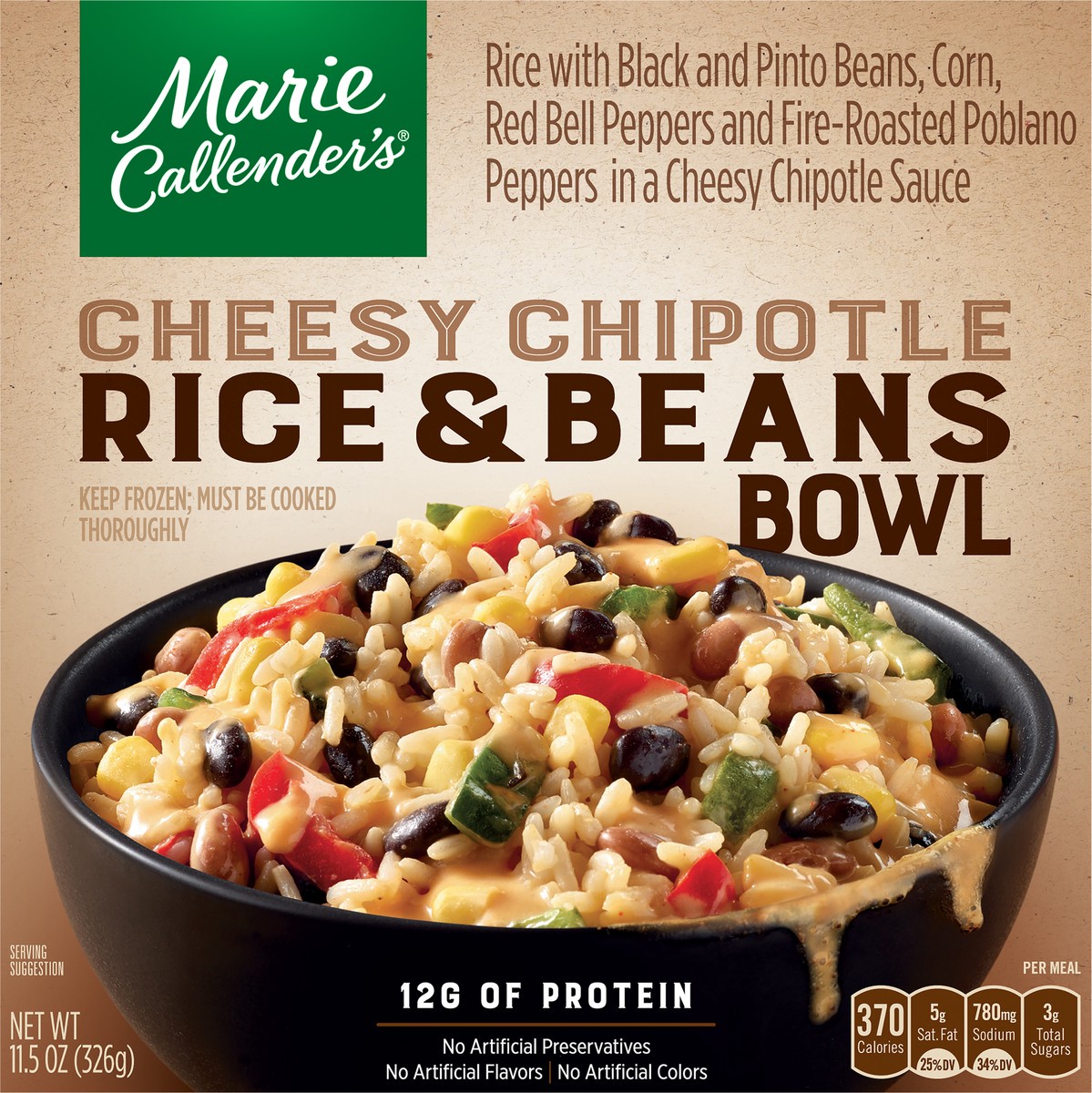 slide 4 of 11, Marie Callender's Chessy Chipotle Rice & Beans Bowl 11.5 oz, 11.5 oz