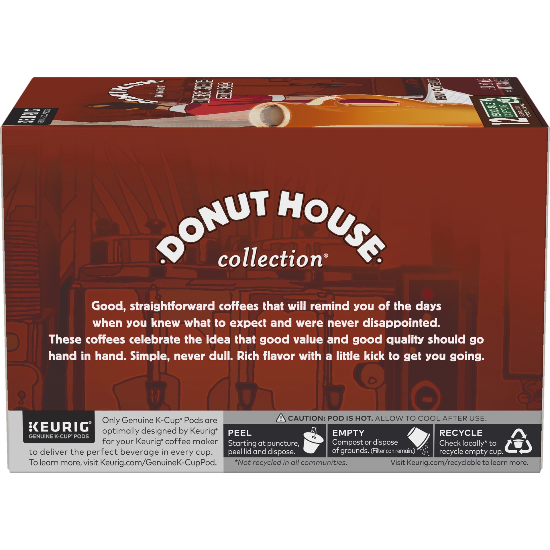 slide 4 of 4, Donut House K-Cup Diner's Choice Coffee - 12 ct; 0.4 oz, 12 ct; 0.4 oz