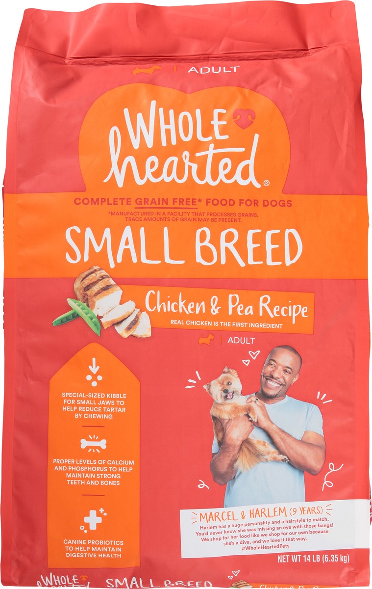 slide 3 of 14, Whole Hearted Small Breed Chicken & Pea Recipe Dog Food 14 lb, 14 lb