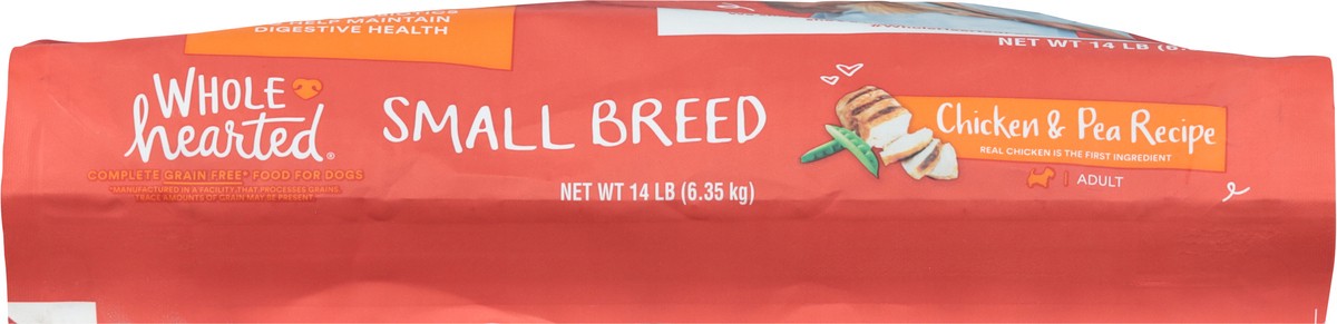 slide 12 of 14, Whole Hearted Small Breed Chicken & Pea Recipe Dog Food 14 lb, 14 lb