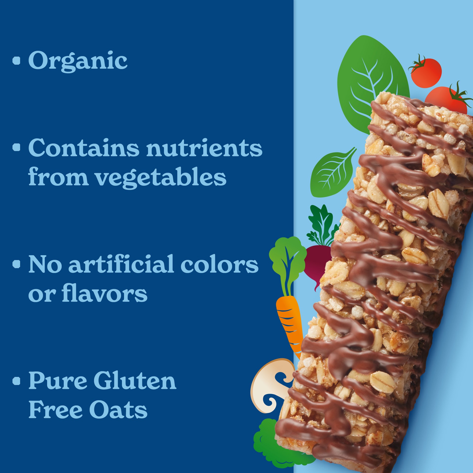 slide 10 of 10, MadeGood Vanilla Chocolate Drizzled Granola Bars 5pk, 1 ct