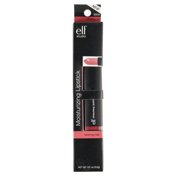 slide 1 of 1, e.l.f. Moisturizing Lipstick - Ravishing Rose, 0.1 oz
