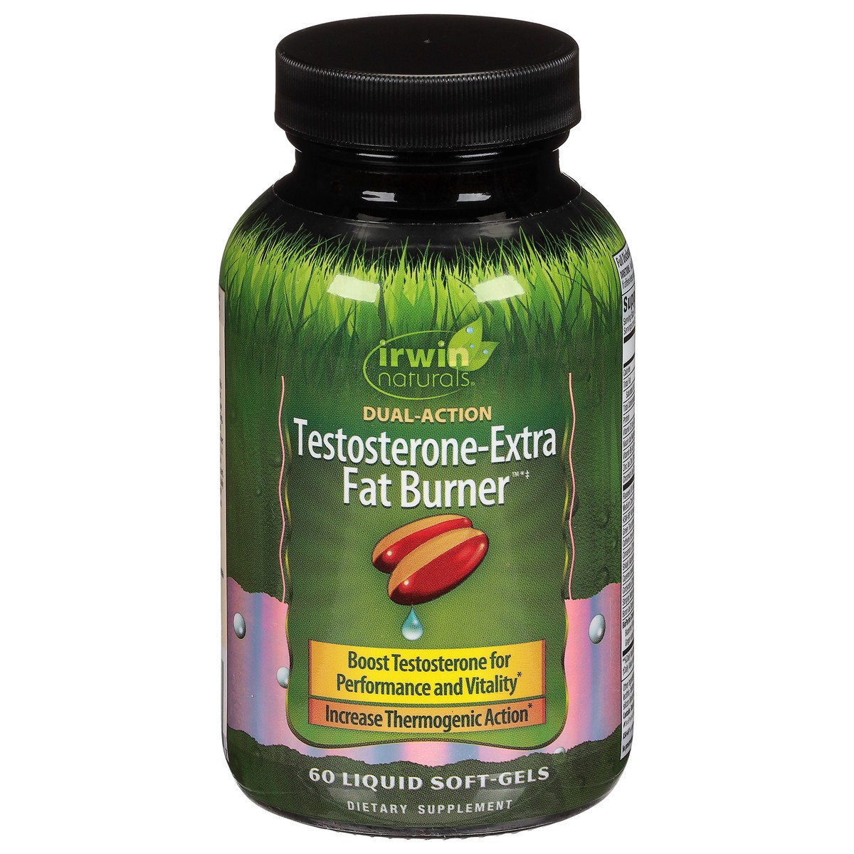 slide 1 of 12, Irwin Naturals Fat Burner Dual Action Testosterone-Extra 60 Soft-Gels, 60 ct