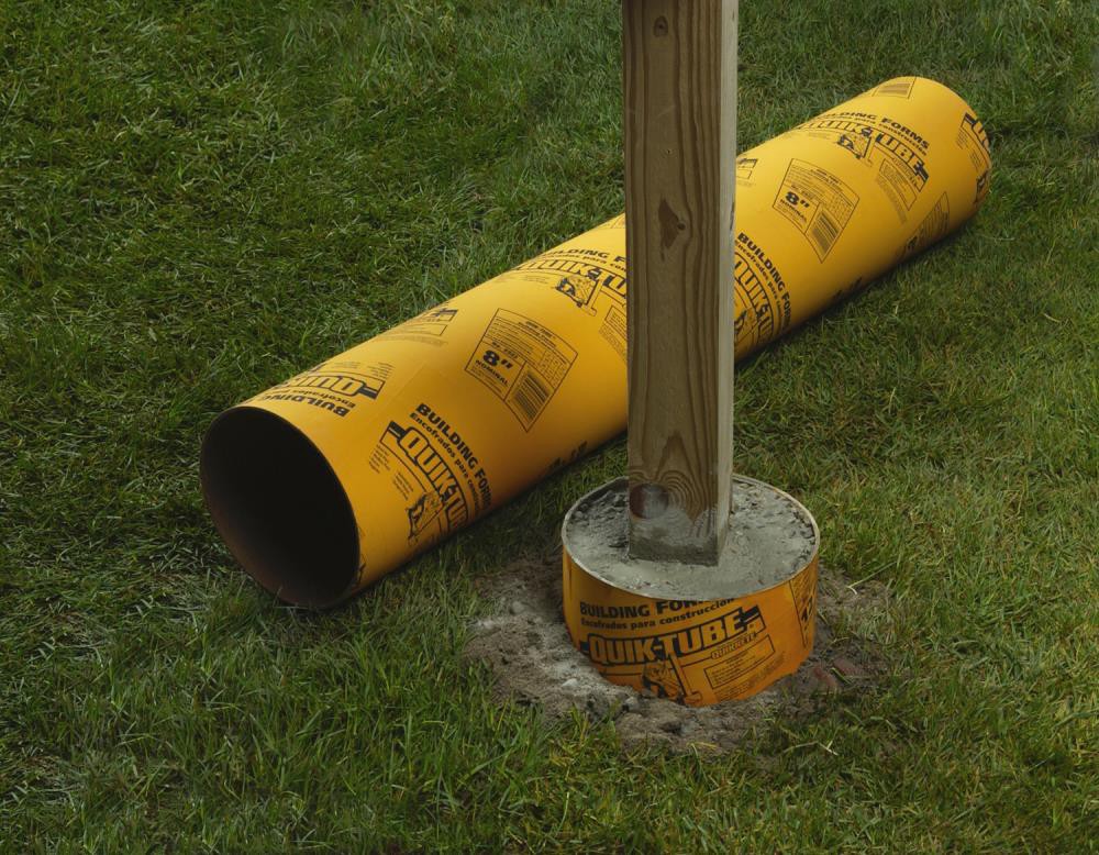 slide 5 of 5, QUIKRETE 16-in x 48-in Concrete Form Tube, 1 ct