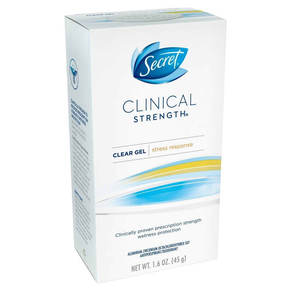 slide 4 of 4, Secret Clinical Strength Clear Gel Antiperspirant and Deodorant for Women, Stress Response, 1.6 oz, 1.6 oz
