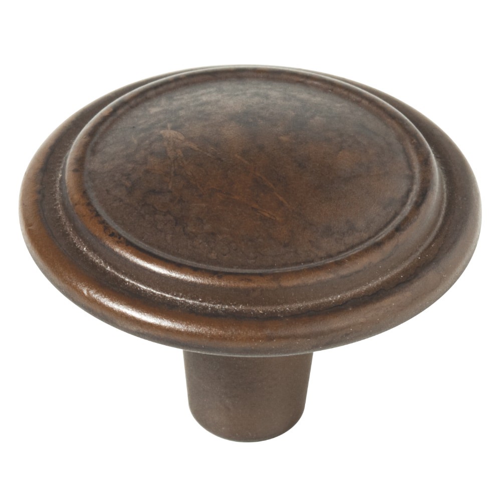 slide 1 of 6, allen + roth Tindley 1-1/4-in Rust Round Traditional Cabinet Knob, 1 ct