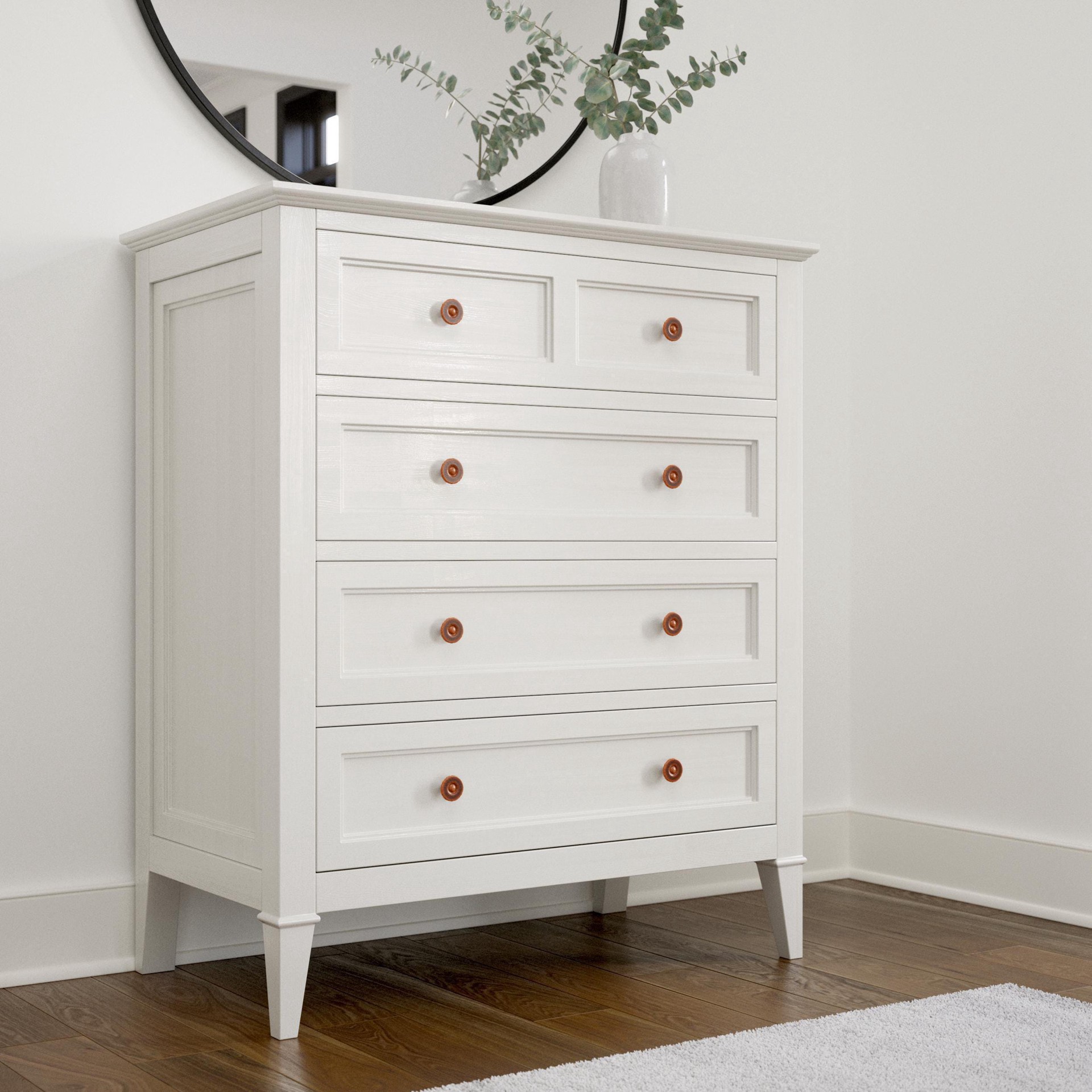 slide 3 of 6, allen + roth Marcelline 1-1/2-in Sponged Copper Round Traditional Cabinet Knob, 1 ct