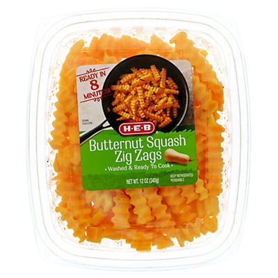 slide 1 of 1, H-E-B Butternut Squash Zig Zags, 12 oz