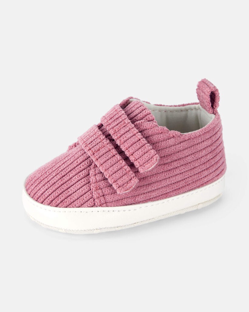 slide 3 of 6, Carter's Baby Girl Corduroy Slip-On Shoes - Pink Pink 0, 1 ct