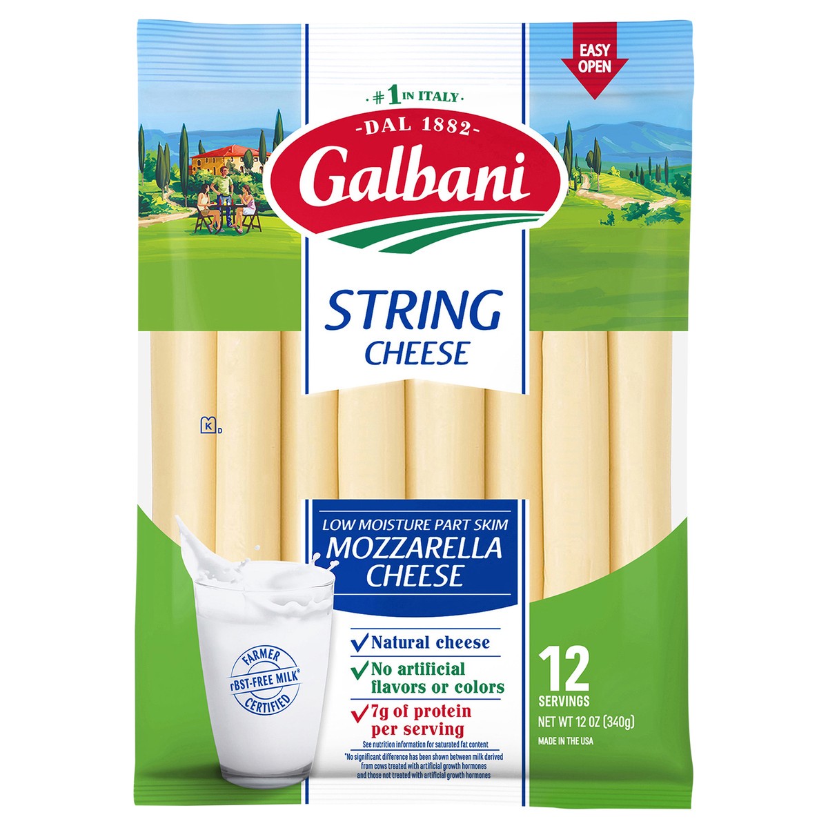 slide 1 of 7, Galbani String Cheese, 12 oz