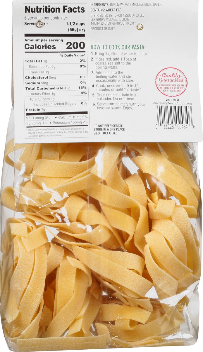 slide 8 of 9, Culinary Tours Pappardelle Bronze Die Artisan Pasta 12 oz, 12 oz