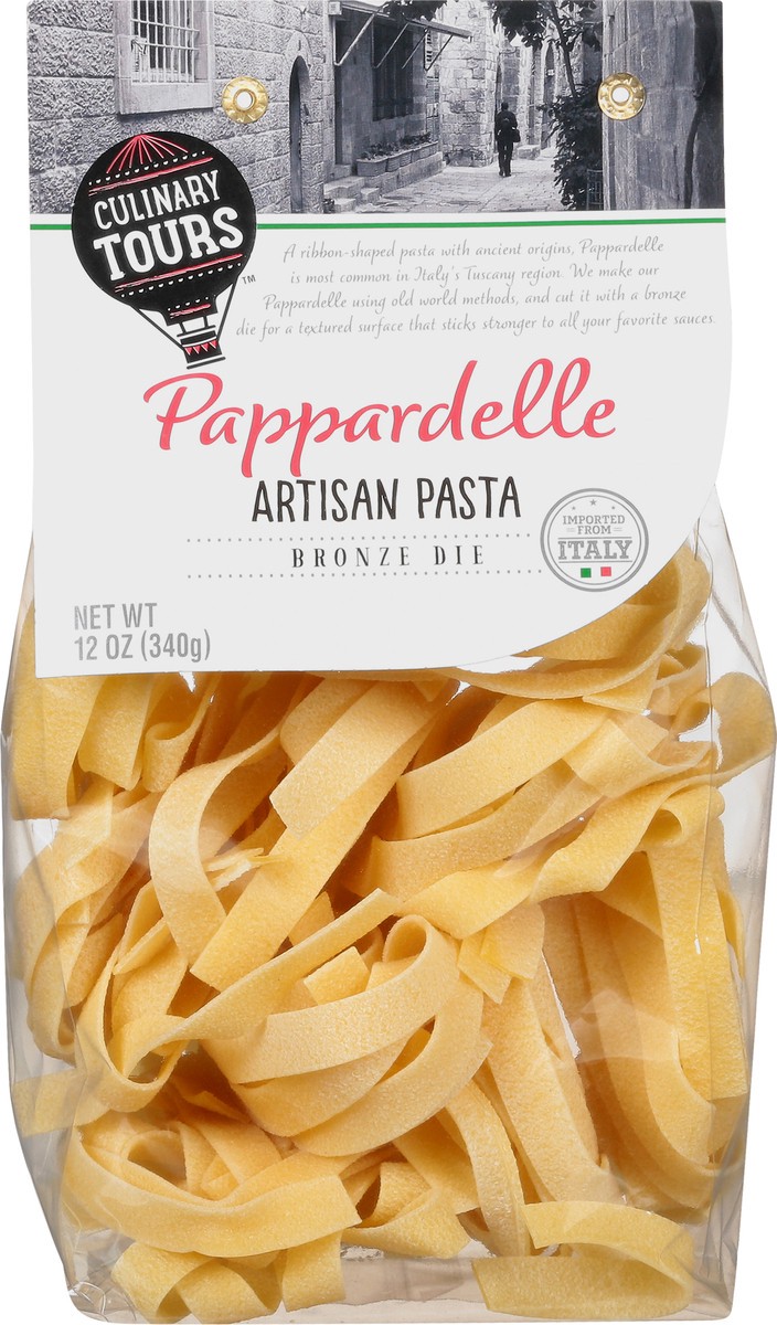 slide 7 of 9, Culinary Tours Pappardelle Bronze Die Artisan Pasta 12 oz, 12 oz