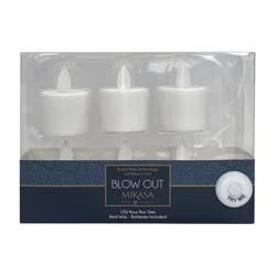Mikasa LED Plastic Tealight Holder - Realistic White - Set of 6