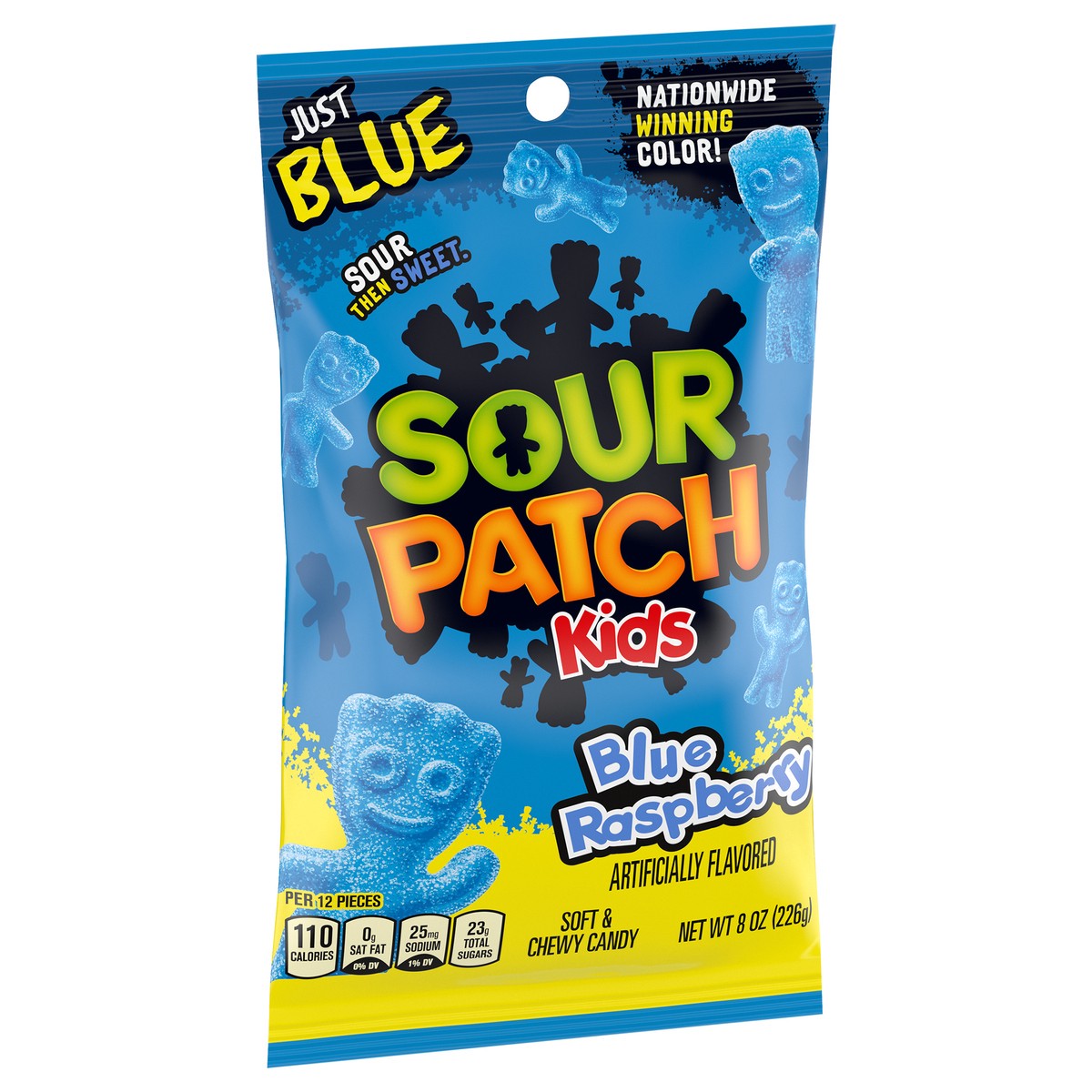 slide 2 of 9, SOUR PATCH KIDS Blue Raspberry Soft & Chewy Candy, 8 oz, 8 oz