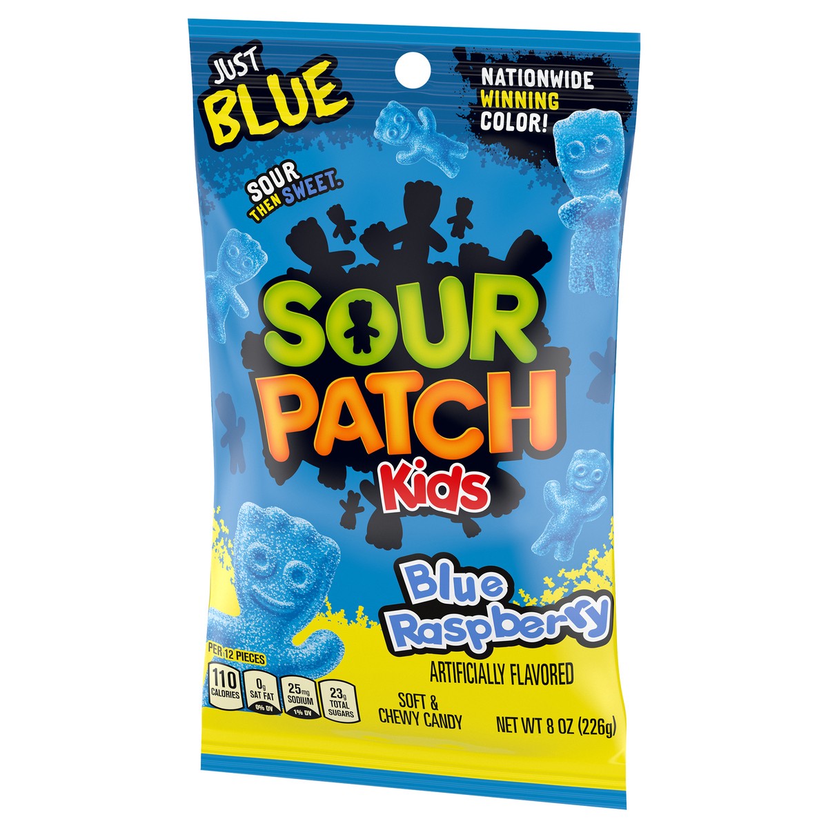 slide 9 of 9, SOUR PATCH KIDS Blue Raspberry Soft & Chewy Candy, 8 oz, 8 oz