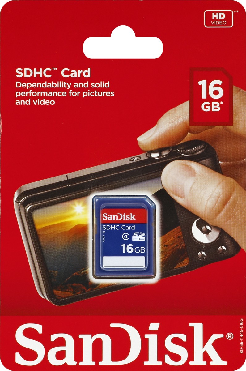 slide 2 of 3, SanDisk SDHC Card 1 ea, 1 ct