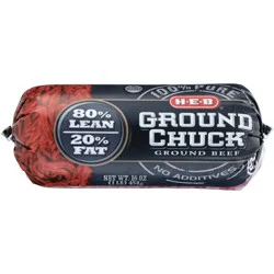 H-E-B 100% Pure Ground Beef Chuck, 80% Lean