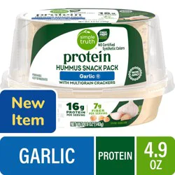 Simple Truth Protein Garlic Hummus Snack Pack