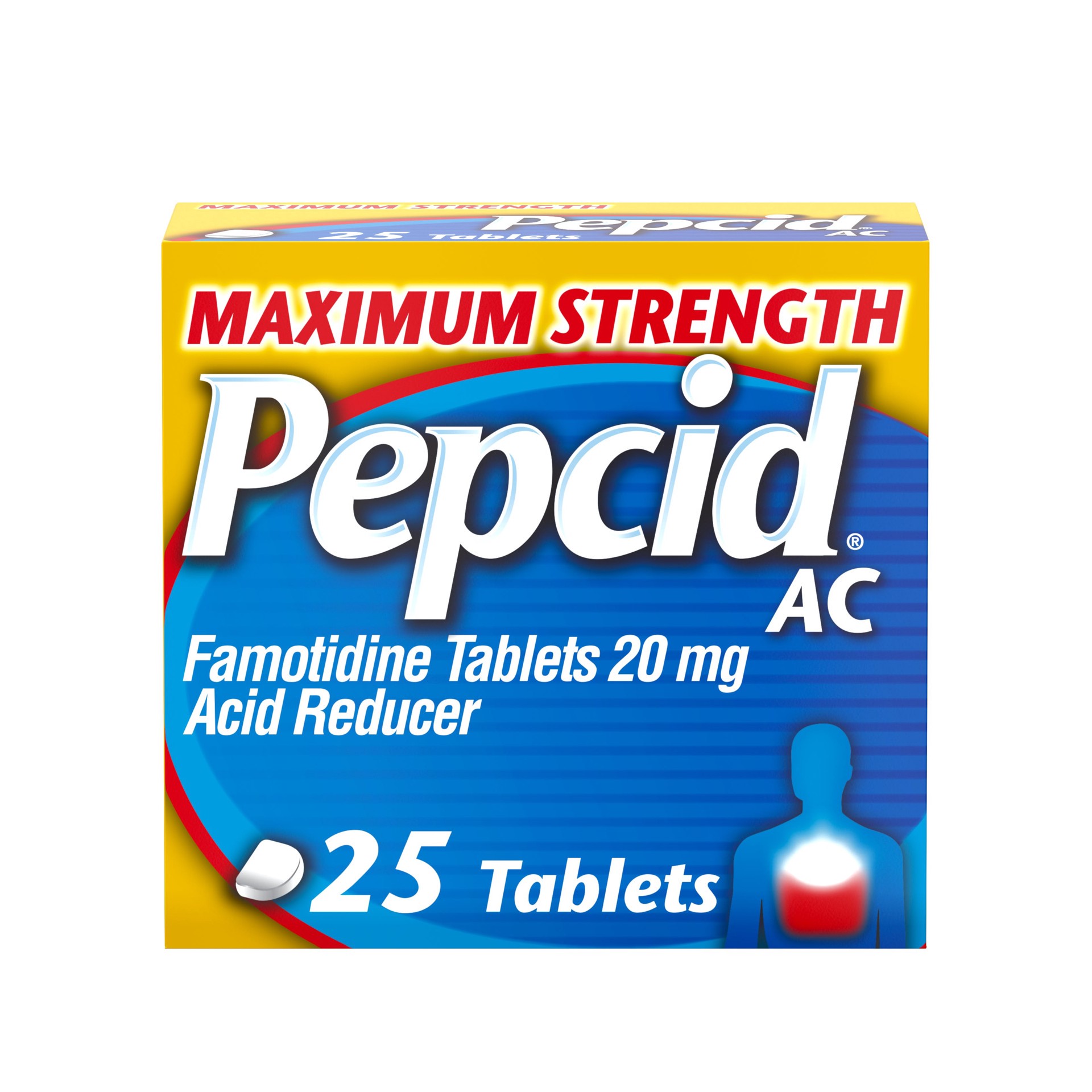 slide 1 of 6, Pepcid Maximum Strength Heartburn Prevention & Relief Tablets - 25 ct, 