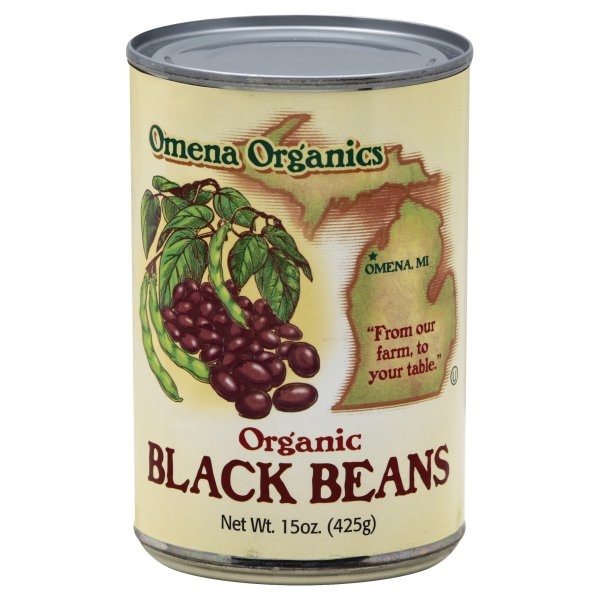 slide 1 of 2, Omena Organics Black Beans 15 oz, 15 oz