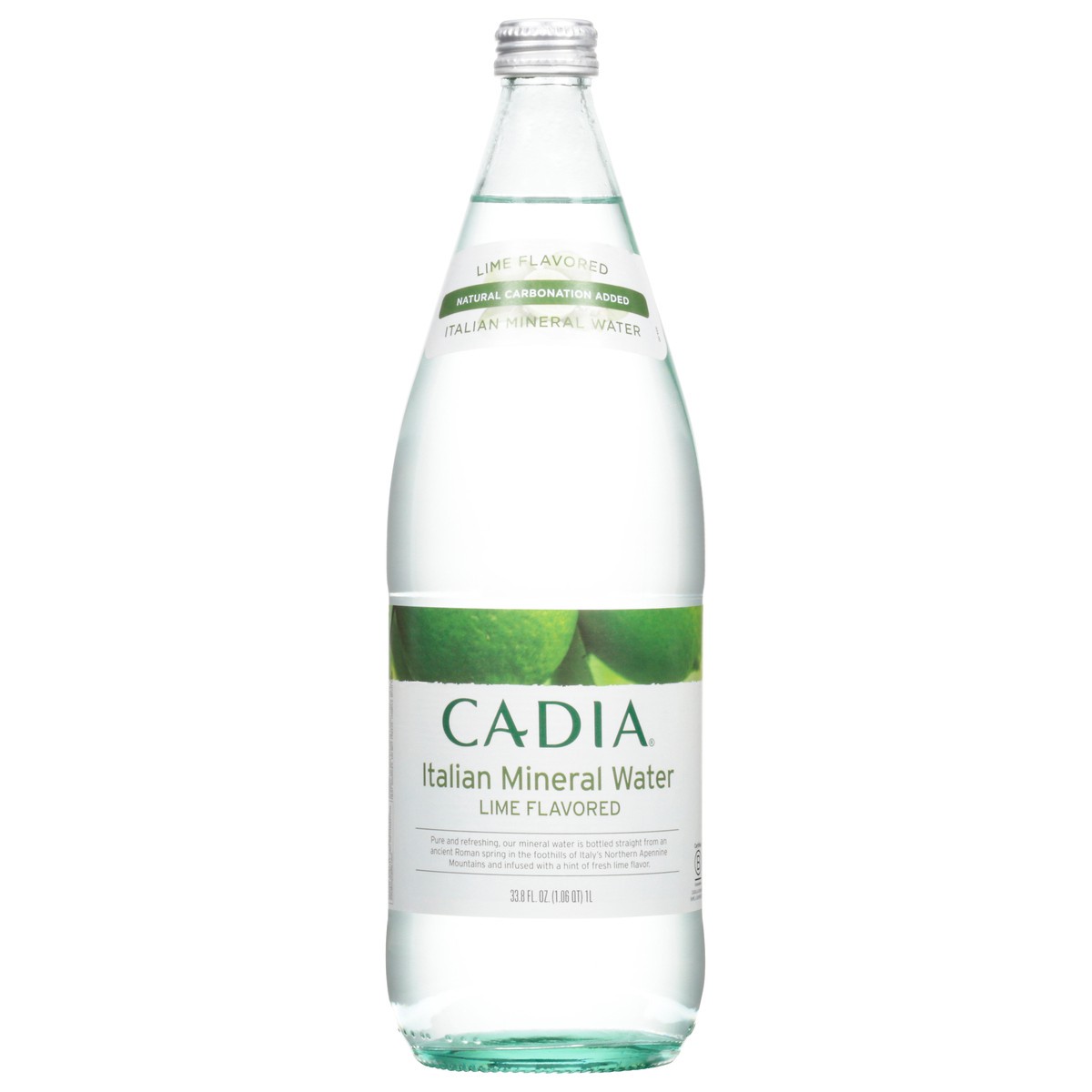 slide 8 of 14, Cadia Lime Italian Mineral Water - 33.8 oz, 33.8 oz