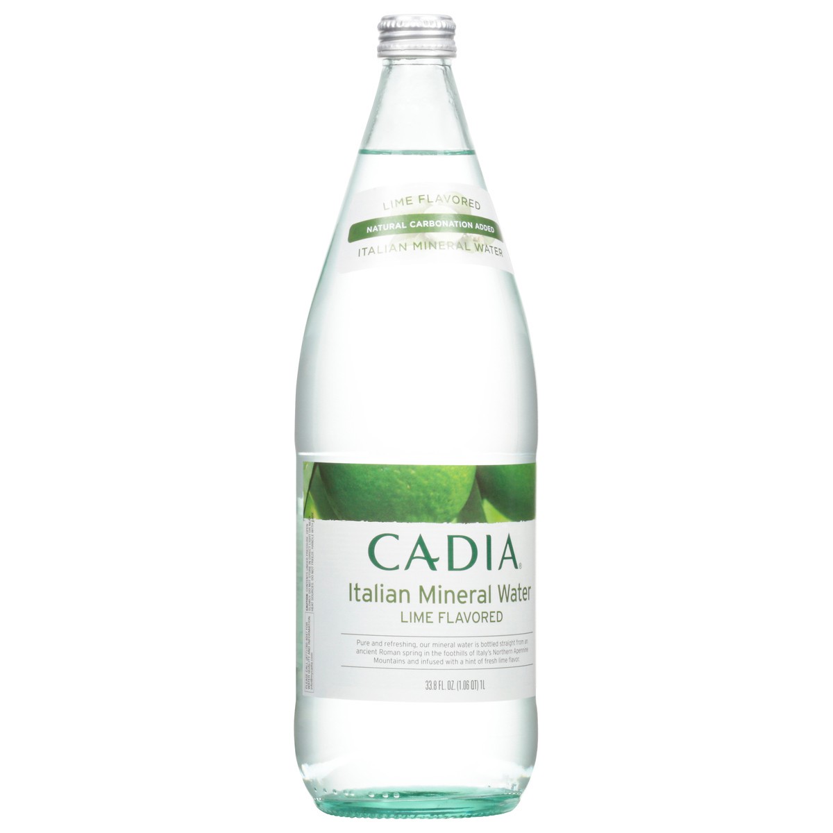 slide 5 of 14, Cadia Lime Italian Mineral Water - 33.8 oz, 33.8 oz