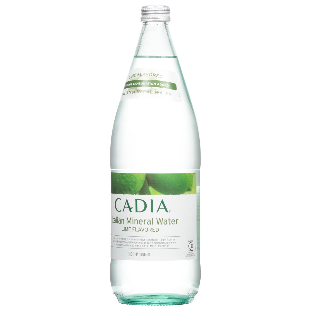 slide 6 of 14, Cadia Lime Italian Mineral Water - 33.8 oz, 33.8 oz