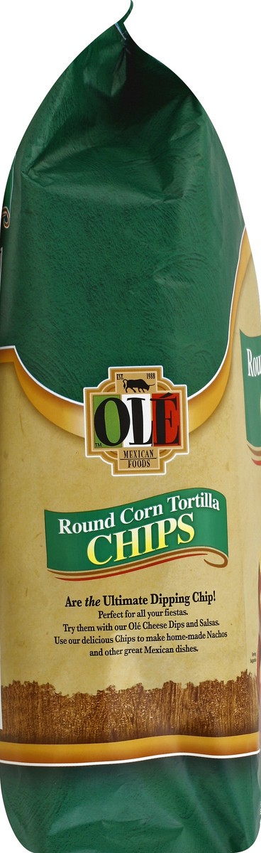 slide 2 of 5, Olé Mexican Foods Round Tortilla Chips 18 oz, 18 oz